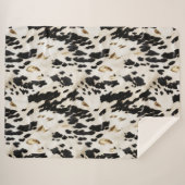 Couverture Sherpa Vachette noire blanche sud-ouest (Devant (Horizontal))