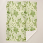 Couverture Sherpa Vachette verte (Devant)