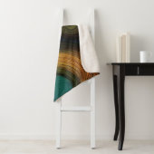 Couverture Sherpa Vague Abstraite Sherpa Blanket (En situation)