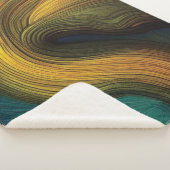 Couverture Sherpa Vague Abstraite Sherpa Blanket (3/4)