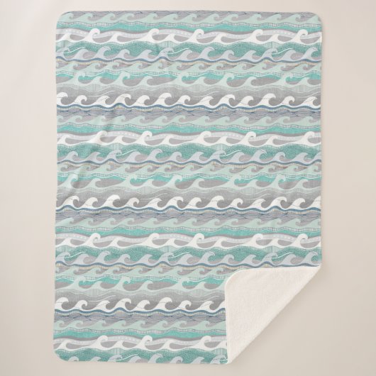 Couverture Sherpa vagues (Devant)