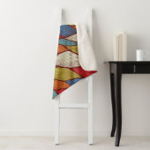 Couverture Sherpa Vagues à main : Arrière - plan Abstrait sans joint (En situation)