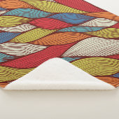 Couverture Sherpa Vagues à main : Arrière - plan Abstrait sans joint (3/4)