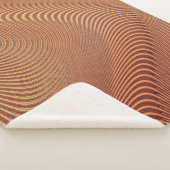 Couverture Sherpa Vagues Abstraites Art Sherpa Blanket (3/4)