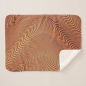 Couverture Sherpa Vagues Abstraites Art Sherpa Blanket (Devant (Horizontal))