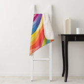 Couverture Sherpa Vagues arc-en-ciel (En situation)