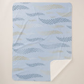 Couverture Sherpa Vagues Tigre (motif stylisé) 4 (Devant)