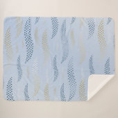 Couverture Sherpa Vagues Tigre (motif stylisé) 4 (Devant (Horizontal))