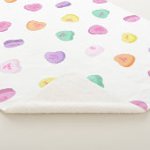 Couverture Sherpa Valentines Day Candy Hearts Motif (3/4)