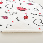 Couverture Sherpa Valentine's Hearts Arrow sans couture (3/4)