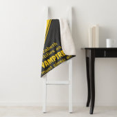 Couverture Sherpa Vampire Bat Avertissement Halloween (En situation)