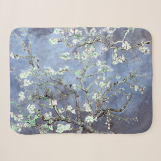 Couverture Sherpa Van Gogh Almond Blossoms en acier bleu