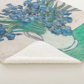 Couverture Sherpa Van Gogh Iris Vase Peinture Impressionnisme (3/4)