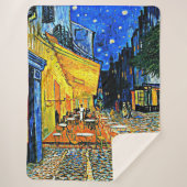 Couverture Sherpa Van Gogh - Terrasse Café (Devant)