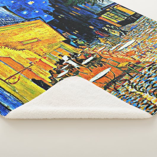 Couverture Sherpa Van Gogh - Terrasse Café (3/4)
