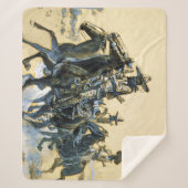 Couverture Sherpa "Vaqueros" Art occidental de Charles M Russell (Devant)