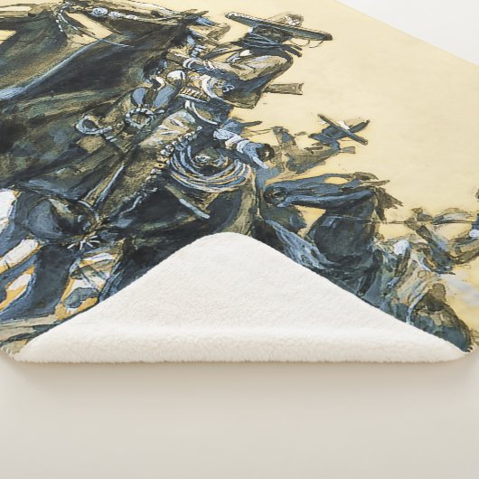 Couverture Sherpa "Vaqueros" Art occidental de Charles M Russell (3/4)