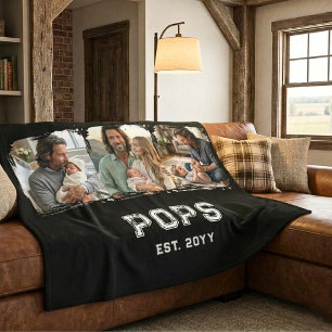 Couverture Sherpa Varsity Pops 3 Photo Grand-père Surnom Année de cr