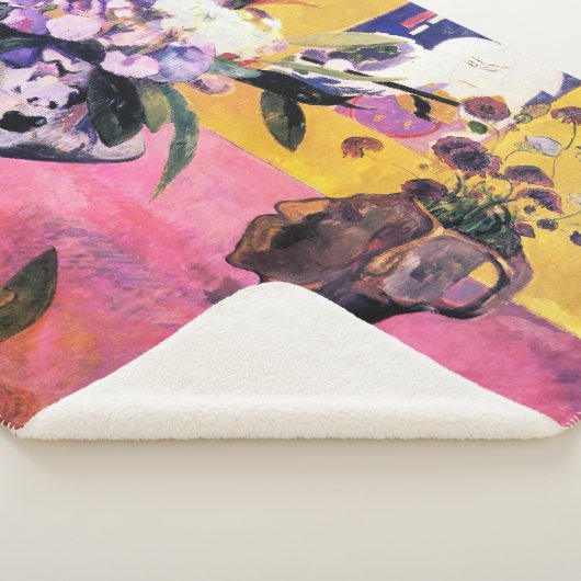 Couverture Sherpa Vase en forme de tête | Paul Gauguin | (3/4)