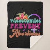 Couverture Sherpa Vasectomie Empêcher l'avortement Sherpa Blanket (Devant)