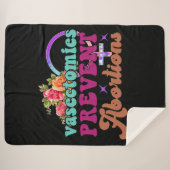 Couverture Sherpa Vasectomie Empêcher l'avortement Sherpa Blanket (Devant (Horizontal))