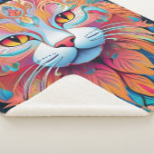 Couverture Sherpa Vector Cat Sherpa Blanket (3/4)