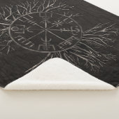 Couverture Sherpa Vegvisir et arbre de la vie Yggdrasil (3/4)