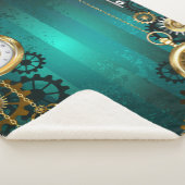 Couverture Sherpa Veille bijoux Steampunk sur un Arrière - plan vert (3/4)