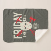 Couverture Sherpa Vendredi 13 | Armes - Masque de hockey (Devant (Horizontal))