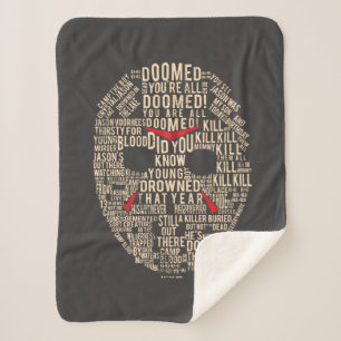 Couverture Sherpa Vendredi 13 Masque de hockey typographique