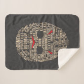 Couverture Sherpa Vendredi 13 | Masque de hockey typographique (Devant (Horizontal))