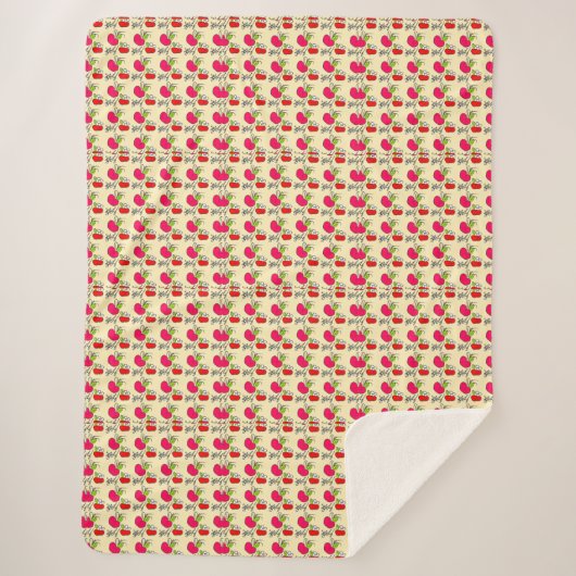 Couverture Sherpa Verger de Pommes Sucrées (Devant)