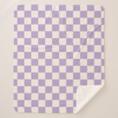 Couverture Sherpa Vérification du pourpre, Motif de tableau de contr (Devant)