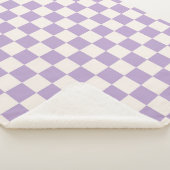 Couverture Sherpa Vérification du pourpre, Motif de tableau de contr (3/4)