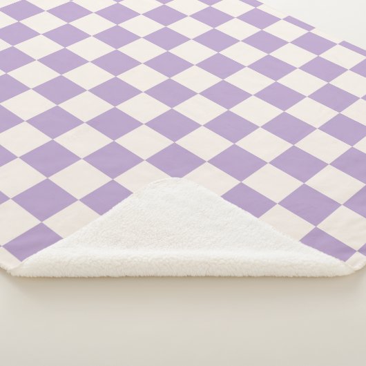 Couverture Sherpa Vérification du pourpre, Motif de tableau de contr (3/4)