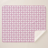 Couverture Sherpa Vérifications Magenta (Devant (Horizontal))