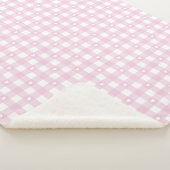Couverture Sherpa Vérifications Rose Pastel (3/4)