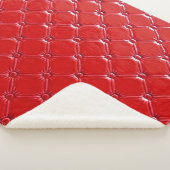 Couverture Sherpa Véritable Upholsterie En Cuir : Décor Versatile (3/4)