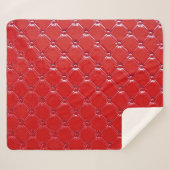 Couverture Sherpa Véritable Upholsterie En Cuir : Décor Versatile (Devant (Horizontal))