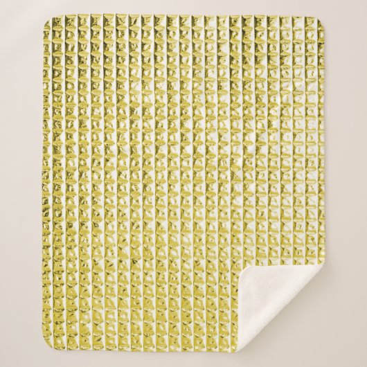 Couverture Sherpa Verre noir doré : surface luxueuse. (Devant)