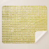 Couverture Sherpa Verre noir doré : surface luxueuse. (Devant (Horizontal))