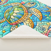 Couverture Sherpa Verre taché de tortue de mer (3/4)