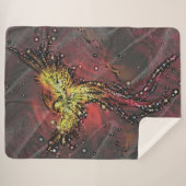 Couverture Sherpa Verre Tiffany Purple Phoenix (Devant (Horizontal))