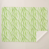 Couverture Sherpa Vert Citron Abstrait (Devant (Horizontal))