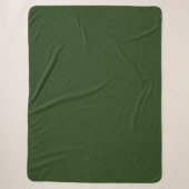 Couverture Sherpa Vert de la forêt foncée (Devant)