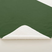 Couverture Sherpa Vert de la forêt foncée (3/4)