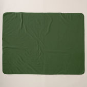 Couverture Sherpa Vert de la forêt foncée (Devant (Horizontal))