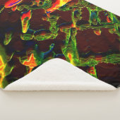 Couverture Sherpa Vert égoutté au feu (3/4)