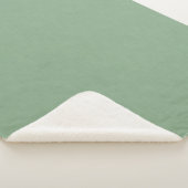 Couverture Sherpa Vert émerisé assourdi. (3/4)