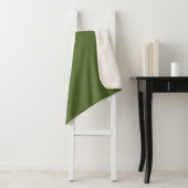 Couverture Sherpa Vert foncé (En situation)